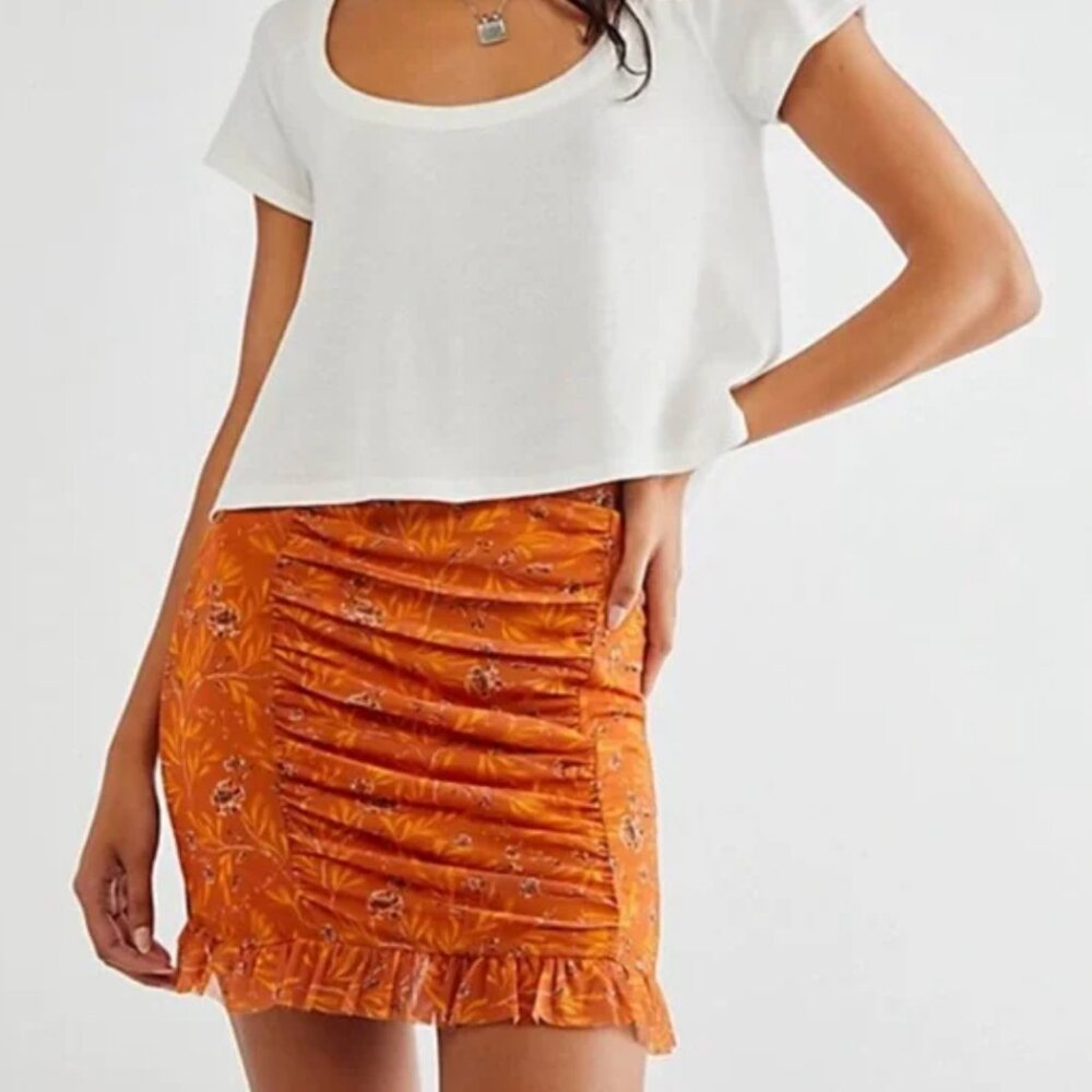 NWT Free People Romi Mesh Mini Skirt Small